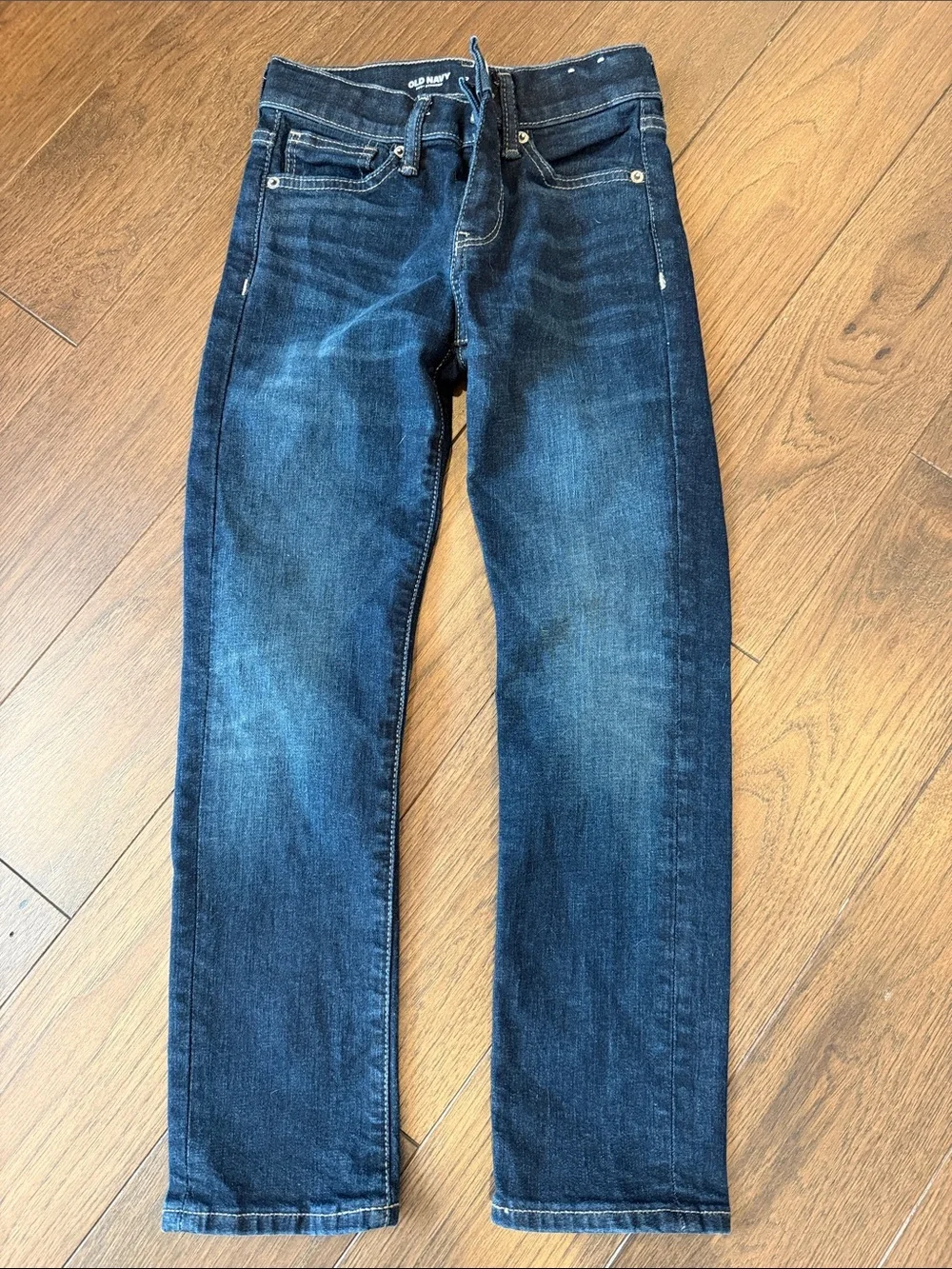 Old Navy Boys Slim Dark Blue Jeans Size 7 - C26-057